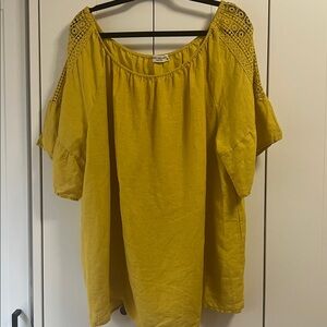 Terzo Millennio 100 % Linen Italian Blouse size 3X